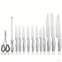 14-teiliges Küchenmesser-Set | Edelstahl Acryl-Messerschublade | superscharf & einteiliges Design